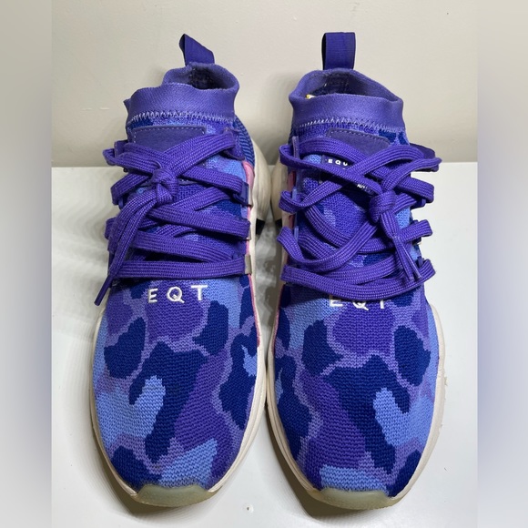 adidas Other - Adidas Mens EQT ADV 91-18 Support Mid Purple Camo Running Shoes Size 10 702001